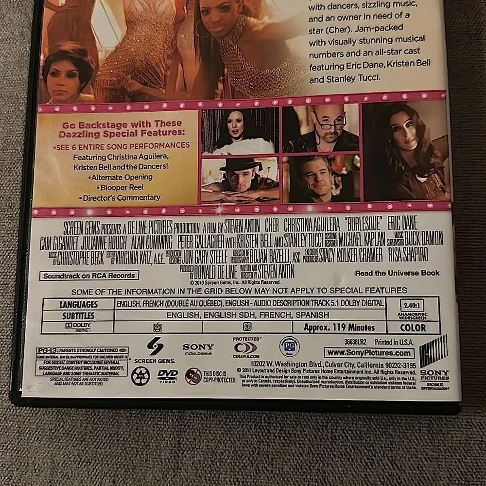 Sony pictures “burlesque”